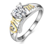 Classeur Cadeaux Bijoux Silver Plated Rainbow Cute Bowtie Rings Bow Ring 1PC Cute Ring Silver Plated Rainbow Cute Bowtie Rings Cuisinier Trucs Bagues (A, E)