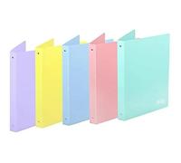 Classeur - Carchivo - A4 - Plastique Polypropylène - 4 Anneaux - Bleu Pastel