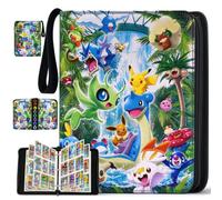 Classeur Carte,50 Pages Porte Carte pochette 900 Cartes,Classeur Carte one Piece Pu Transparent et étanche 7 * 9.2cm,Album Carte Pour Jouer Cartes,Jeu Carte,un Cadeau pour Enfants