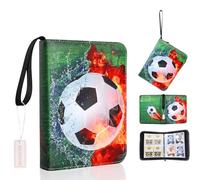 Classeur Carte, Album De Football 60 Pages de 480 cartes, 4 Poches, Album de Cartes, Cahier Range Carte, Livre de Protection Cartes,Porte Carte à Collectionner,un cadeau pour les garçons et les filles