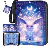 Classeur Carte Capacité de 50 Pages de 400 Cartes, Pochette Album Classeur Carte One Piece, Range Porte Cartes Portable Étanche, pour Collecter et Échanger Violet