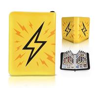 Classeur Carte Pokémon 400 Cartes + 50 Sleeves OFFERTES - Album Zip avec Protection Premium - Idéal Collectionneur 24x17x24 cm