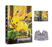 Classeur Carte Pokemon, Album de Carte 4 Poche, Album Porte Carte à Collectionner, Livre Cartes Carnet, 30 Pages Capacité de 240