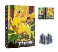 Classeur Carte Pokemon, Album de Carte 4 Poche, Album Porte Carte à Collectionner, Livre Cartes Carnet, 30 Pages Capacité de 240