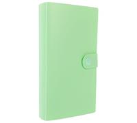 Classeur Collection 100 Pochettes Plastique Vert Clair Album | Pages Scellées, Coins Arrondis et Poches Transparentes, pour Pièces Commémoratives et Timbres