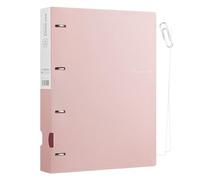 Classeur - Couverture en polyuréthane, porte-documents A4 | Organiseur rechargeable à 4 anneaux avec fermoir solide, classeur compact pour les devoirs scolaires, les dossiers de bureau, les projets