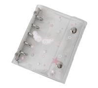 classeur | Couverture portable transparente M5 à 6 trous, couverture de poche pour journal, planificateur, , hebdomadaire, mensuel, étude, travail, travail, voyage, maison, bureau, sac à