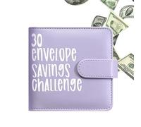 Classeur d’enveloppe de défi d’économie d’argent | Petit classeur de trésorerie avec enveloppes colorées | Budget planner portable, idéal pour économiser, suivre les objectifs financiers, gérer les fa