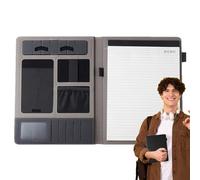 Classeur d'affaires multifonction - Carnet de conférence A4, dossier de documents de réunion d'affaires, organiseur de porte-documents, accessoire de salle d'étude professionnel | Port.Folio pour