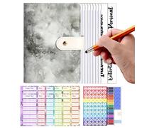 Classeur d'Argent | Carnet d'Épargne A6 avec Pochette | Organisateur de Finances avec Enveloppes et Poche Zippée pour Reçus et Pièces et Adultes Planification Budgétaire