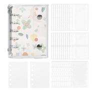 Classeur d'autocollants à double verrouillage - Organiseur de poche transparent, dossier de collection d'autocollants, accessoires de rangement pour loisirs créatifs avec pochettes de protection et