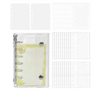 Classeur d'autocollants - Album de collection transparent, pochettes avec double fermeture | Organisateur d'album transparent, organisateur durable pour autocollants, planificateurs, agendas, fichiers