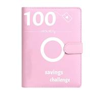Classeur de 100 défis d'épargne, planificateur de budget avec enveloppes pour espèces, classeur de budget 5, organiseur d'argent pour espèces, carnet d'épargne en espèces