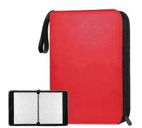 Classeur De 900 Cartes Pour Cartes Pokemon, 9 Pochettes Avec 50 Pochettes, Classeur De 900 Cartes Avec Fermeture Eclair, Album De Cartes A Collectionner A 9 Pochettes, Rouge
