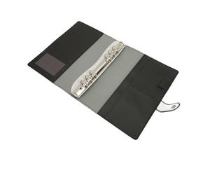 Classeur de Budget A5 en Cuir PU Imperméable avec Enveloppe de 100 Espèces, Option pour économiser Efficacement (BLACK)