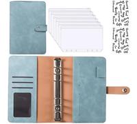 Classeur de Budget en cuir PU A6, ensemble systèmes d'enveloppes d'argent for carnet notes, avec poches for économiser l'organisateur billets pour Bureau Maison(Color5)