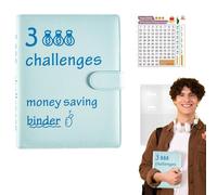 Classeur De Budget En Cuir PU - Système De Budgétisation De Trésorerie Avec 25 Films De Cartes À Quatre Carrés Et Série De Cartes Complètes | Carnet De Planification Financière, Suivi Des Dépenses Et