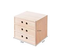 - Classeur de bureau A4 - Armoire de rangement de données - Boîte de rangement de fichiers - Fournitures de bureau - Boîte de rangement portable et bien rangée - En bois (couleur : 30 x 25 x 14,5 cm