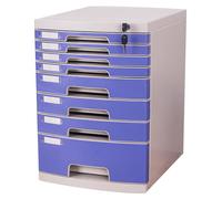 Classeur De Bureau A4 Verrouillable avec Tiroirs Boîte Rangement Et D'organisation pour Documents Fournitures Classement Sécurisé Rangement Domicile Étagère D'étude.(8-Layers)