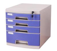 Classeur De Bureau A4 Verrouillable avec Tiroirs Boîte Rangement Et D'organisation pour Documents Fournitures Classement Sécurisé Rangement Domicile Étagère D'étude.(4-layersA)