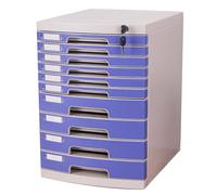 Classeur De Bureau A4 Verrouillable avec Tiroirs Boîte Rangement Et D'organisation pour Documents Fournitures Classement Sécurisé Rangement Domicile Étagère D'étude.(10-layersB)