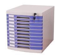 Classeur De Bureau A4 Verrouillable avec Tiroirs Boîte Rangement Et D'organisation pour Documents Fournitures Classement Sécurisé Rangement Domicile Étagère D'étude.(10-layersA)