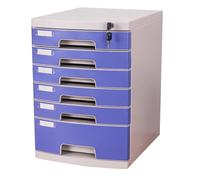 Classeur De Bureau A4 Verrouillable avec Tiroirs Boîte Rangement Et D'organisation pour Documents Fournitures Classement Sécurisé Rangement Domicile Étagère D'étude.(6-layersA)