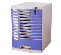 Classeur De Bureau A4 Verrouillable avec Tiroirs Boîte Rangement Et D'organisation pour Documents Fournitures Classement Sécurisé Rangement Domicile Étagère D'étude.(11-Layers)