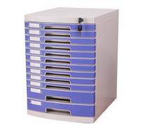 Classeur De Bureau A4 Verrouillable avec Tiroirs Boîte Rangement Et D'organisation pour Documents Fournitures Classement Sécurisé Rangement Domicile Étagère D'étude.(12-Layers)