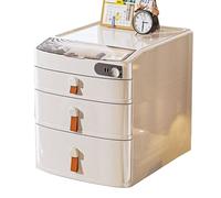 Classeur De Bureau avec Serrure À Combinaison - Organiseur De Documents A4 Grande Capacité avec Tiroirs pour Le Bureau, L'école Et Les Documents Financiers(3-Layers)