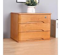 Classeur de bureau en bois massif avec tiroir à plusieurs niveaux - Boîte de rangement en bois pour artistes - Idéal pour crayons, stylos et marqueurs - Couleur : B