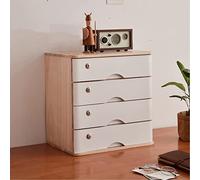 Classeur de bureau en bois massif avec tiroirs à plusieurs niveaux pour artistes, format A4, boîte de rangement pour fournitures de bureau