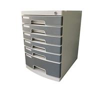 - Classeur de bureau en plastique à 6 couches - Boîte de rangement de bureau - Finition d'archivage de fichiers avec serrure - Boîte de rangement pour petits fichiers, fournitures de bureau pour la