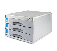 Classeur De Bureau Verrouillable avec Tiroirs - Organiseur De Rangement Format Lettre A4 3/5/7 Couches pour Documents Bureau Dossiers Fournitures, Maison/Lieu Travail(3-Layers)