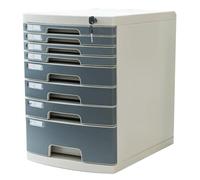 Classeur De Bureau Verrouillable - Organiseur De Rangement Multicouche en Plastique pour Documents De Bureau, Classement, Petit Classeur avec Tiroirs Sécurisés(8-layersB)