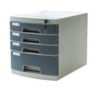 Classeur De Bureau Verrouillable - Organiseur De Rangement Multicouche en Plastique pour Documents De Bureau, Classement, Petit Classeur avec Tiroirs Sécurisés(4-layersA)