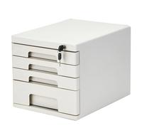Classeur De Bureau Verrouillable - Organiseur De Rangement pour Documents A4/Letter, Boîte De Classement Multicouche pour Dossiers, Papiers Et Archives À Domicile(Grigio,4-Layers)