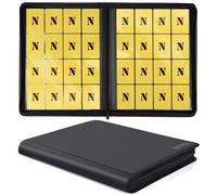Classeur de cartes à 16 poches, classeur de cartes à collectionner recto-verso sans anneau de 1280, classeur d’album avec fermeture éclair premium pour TCG, MTG, cartes de jeu, cartes sportives