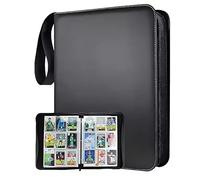 Classeur de Cartes à Collectionner - Album Imperméable pour Carte - Grande Capacité 900 Pochettes - Rangement de Cartes avec 50 Feuilles Amovibles - Étui Collecteur de Cartes - Classeur en Cuir PU