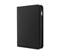 Classeur de cartes à collectionner Vault X, 9 pochettes zippées, 360 cartes, album Exo-Tec de qualité supérieure, 20 pages à chargement latéral, JCC, collections sportives (Noir)
