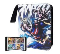 Classeur de cartes Anime pour cartes My Hero Academia, sac de rangement étanche avec 480 pochettes amovibles pour anime, organiser les cartes à collectionner My Hero Academia et les cartes JCC