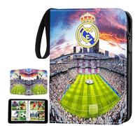 Classeur de Cartes Football 400 Pochettes pour Enfants/Ados - Album Porte-Cartes avec Poignée et Fermeture Éclair | Compatible Yu-Gi-Oh!, Pokémon et Cartes Sports（50 pages）