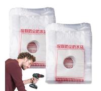 Classeur de couvercle anti-poussière pour perceuse, sac filtre à poussière | Collecteur de poussière pour perceuse de 100 pièces,Dispositif anti-poussière, accessoire de collecte de poussière, strume