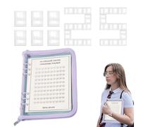 Classeur de défi 100 économies - Organiseur budgétaire, kit de planification de l'argent | Classeur de défi avec feuilles de suivi, outils de budgétisation utilisés lors de la planification