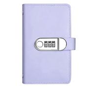 Classeur de défi 100 enveloppes avec serrure, livre de défi d'économie d'argent avec enveloppes de trésorerie, planificateur d'épargne budgétaire pour atteindre vos objectifs d'épargne (violet)