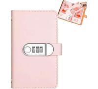 Classeur de défi à 100 enveloppes avec serrure, livre de défi d'économie d'argent avec enveloppes de trésorerie, planificateur budgétaire A6 sécurisé pour la gestion financière, organiseur d'épargne