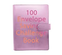 Classeur de défi de 100 enveloppes, classeur d'économie d'argent, nouveau budget avec enveloppes d'argent, mini portefeuille d'économie d'argents, moyen facile et amusant d'économiser 5 050 $