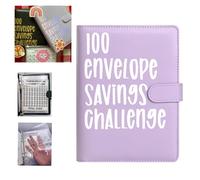 Classeur de défi de 100 enveloppes, facile et amusant avec enveloppes pour planificateur budgétaire, économisez 5 050 $, outil d'économie d'argent pour organisateur de budget et budget familial