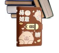 Classeur de défi d'enveloppe | Carnet de rangement de billets avec capibara et cadenas | Carnet de suivi des factures | Pour freelances diplômés, débutants, familles, couples adultes, maison et