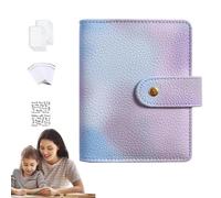Classeur de défi pour enveloppes | Classeur économique A7 couleur macaron avec enveloppes pour espèces, porte-monnaie durable, porte-monnaie portable pour la maison, économie d'argent,
